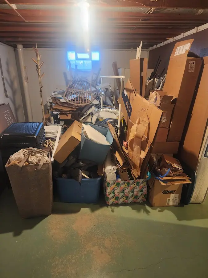 Roll-off dumpster container at job site for Yard Waste Dumpster Rental in Ralston